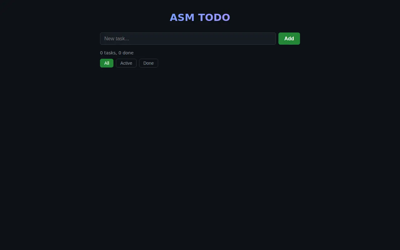 Screenshot of Asm
