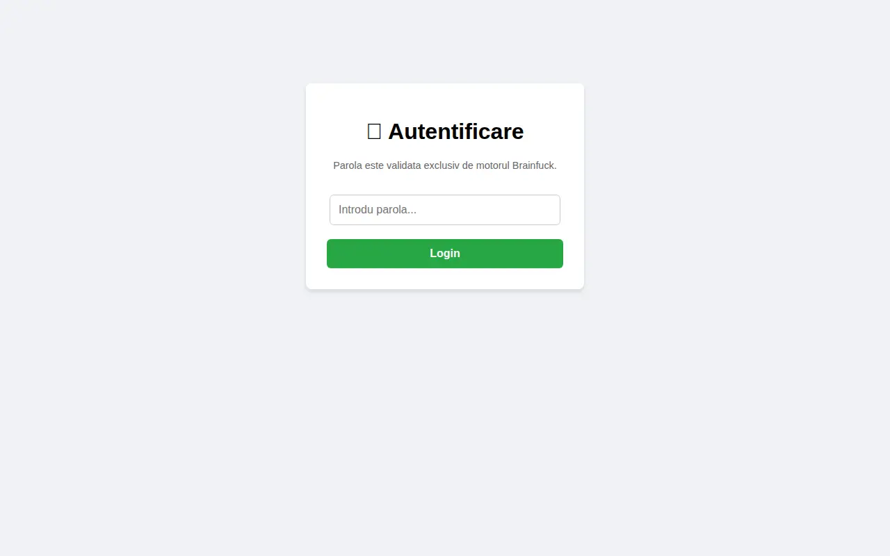 Screenshot of Brainfuck