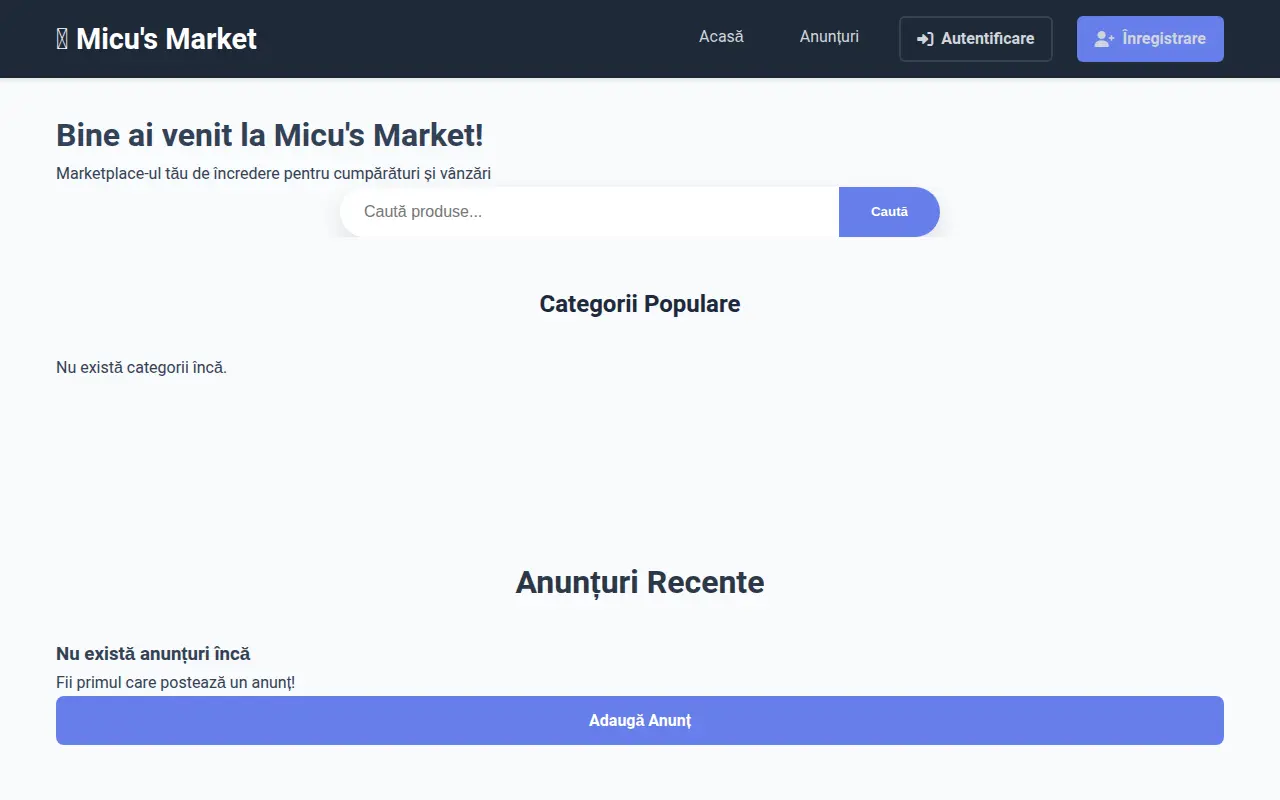 Screenshot of Market