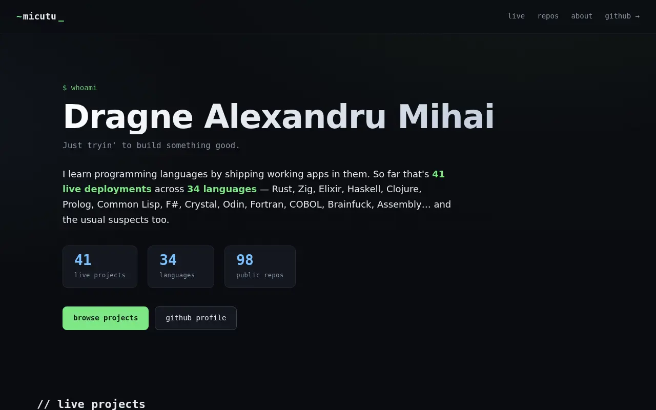 Screenshot of Micutu