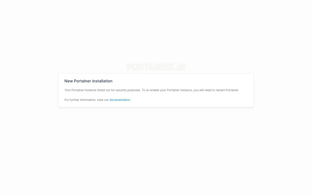 Screenshot of Portainer