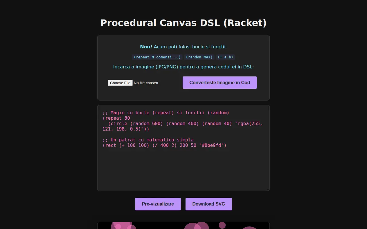 Screenshot of Racket