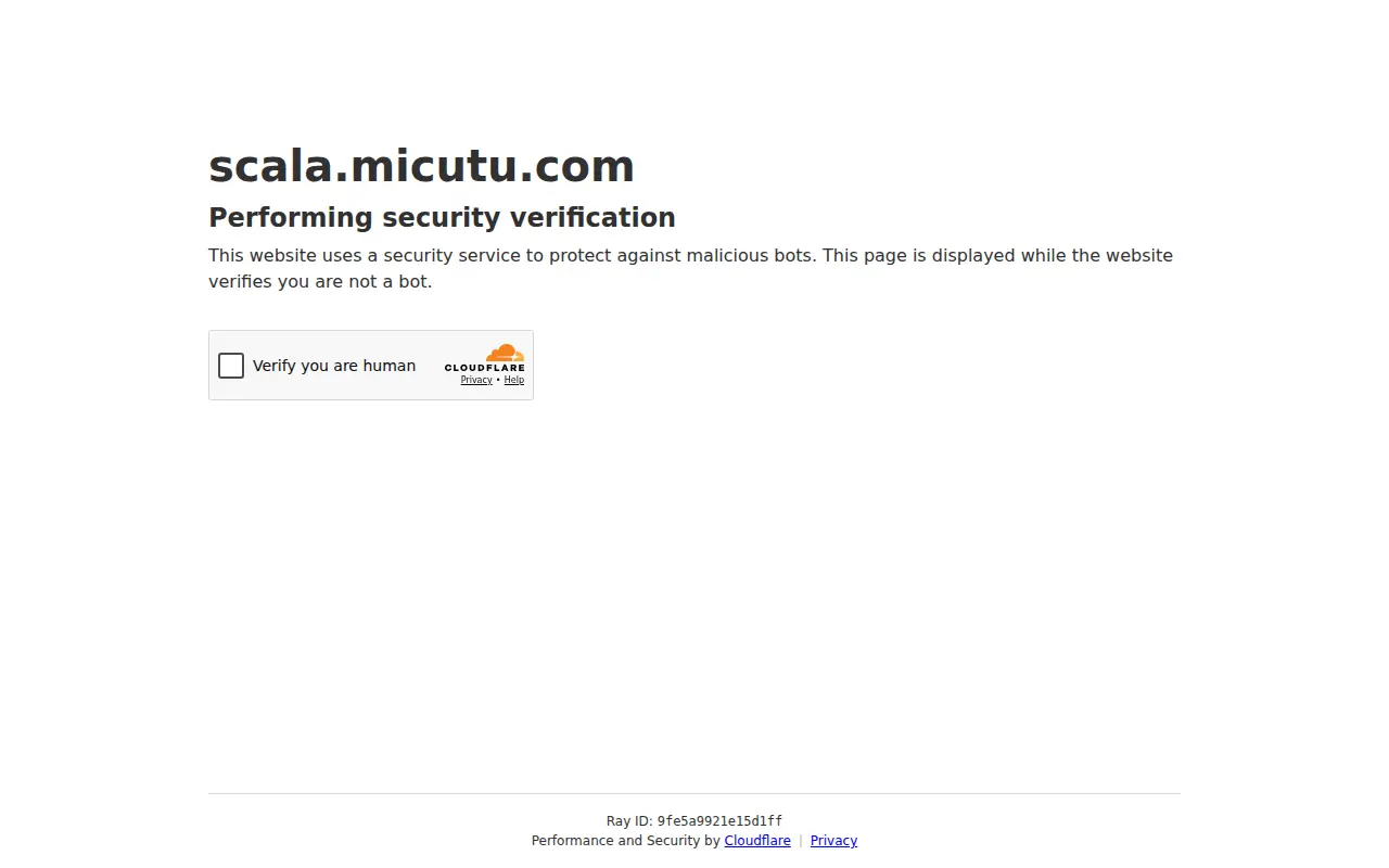 Screenshot of Scala