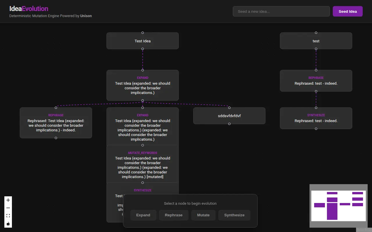 Screenshot of Unison