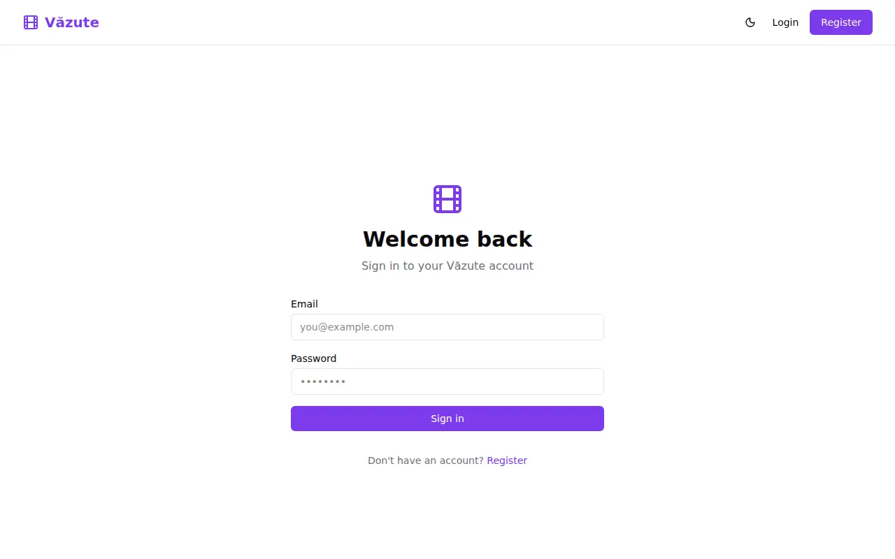 Screenshot of Vazute