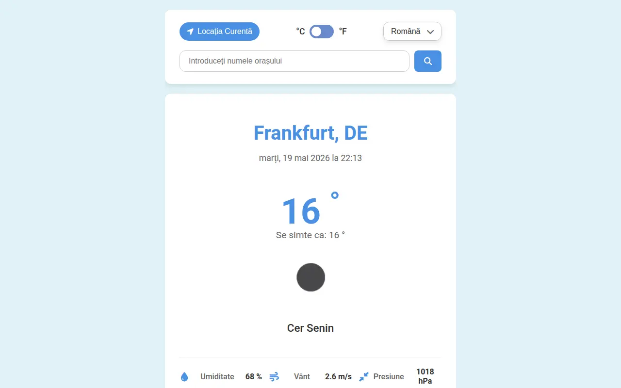 Screenshot of Weather